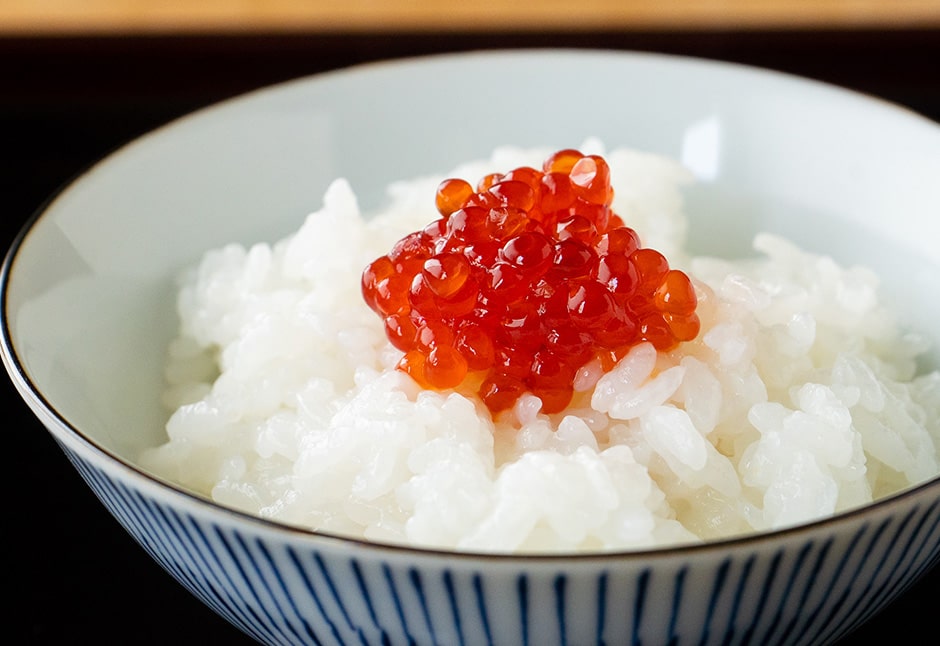 ひとくちの筋子の醤油漬け