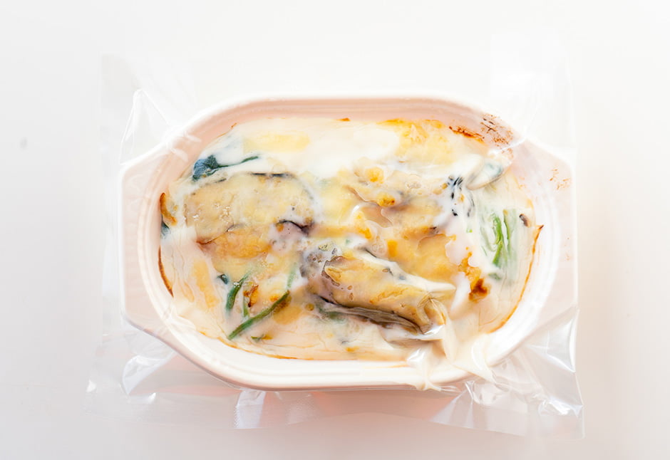 牡蠣とほうれん草のグラタン
