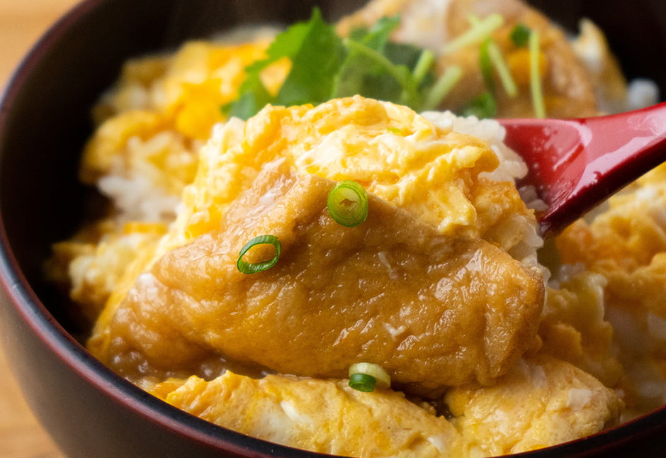 やわらか揚げのきつね丼