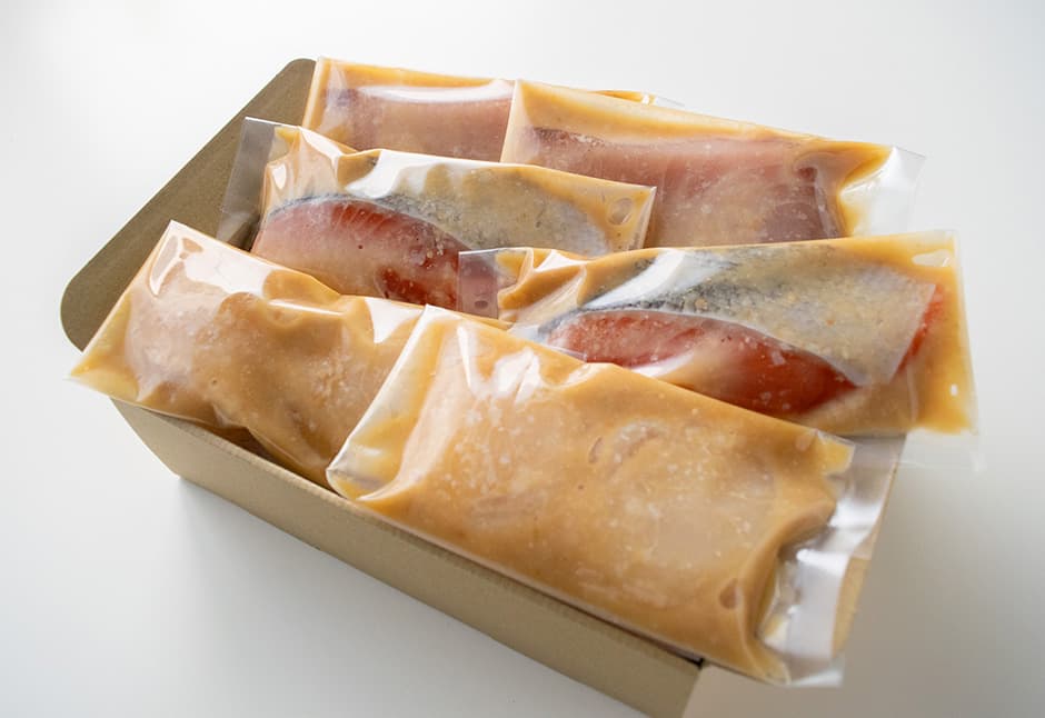 母の日ギフト（めかじき　銀鮭　帆立　味噌こうじ漬け　各２切れ