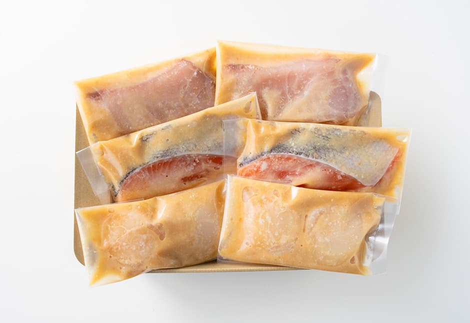 母の日ギフト（めかじき　銀鮭　帆立　味噌こうじ漬け　各２切れ