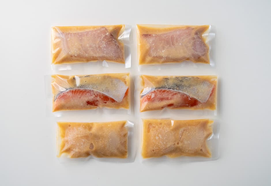 母の日ギフト（めかじき　銀鮭　帆立　味噌こうじ漬け　各２切れ