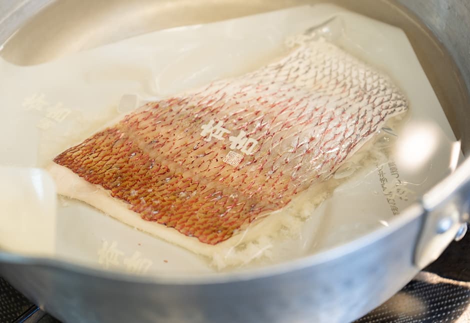 天然真鯛酒蒸し