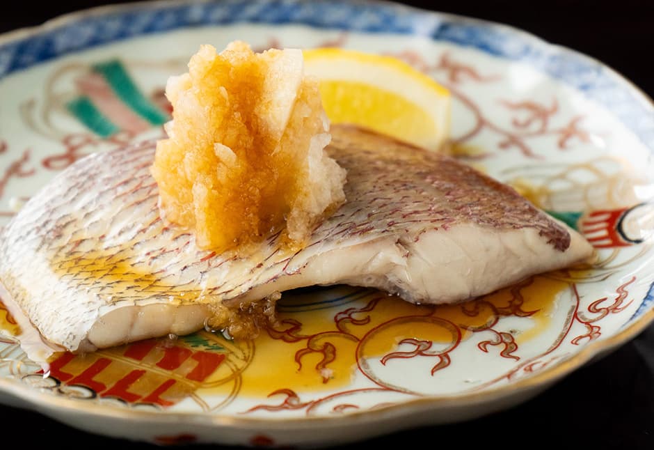 天然真鯛酒蒸し