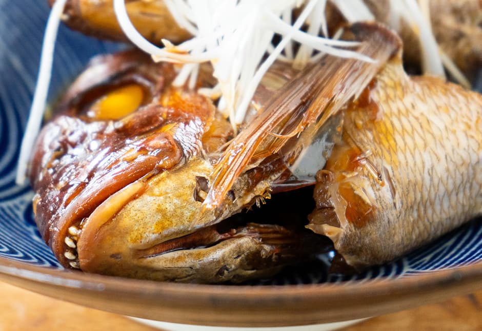 天然真鯛のかぶと煮（２つ