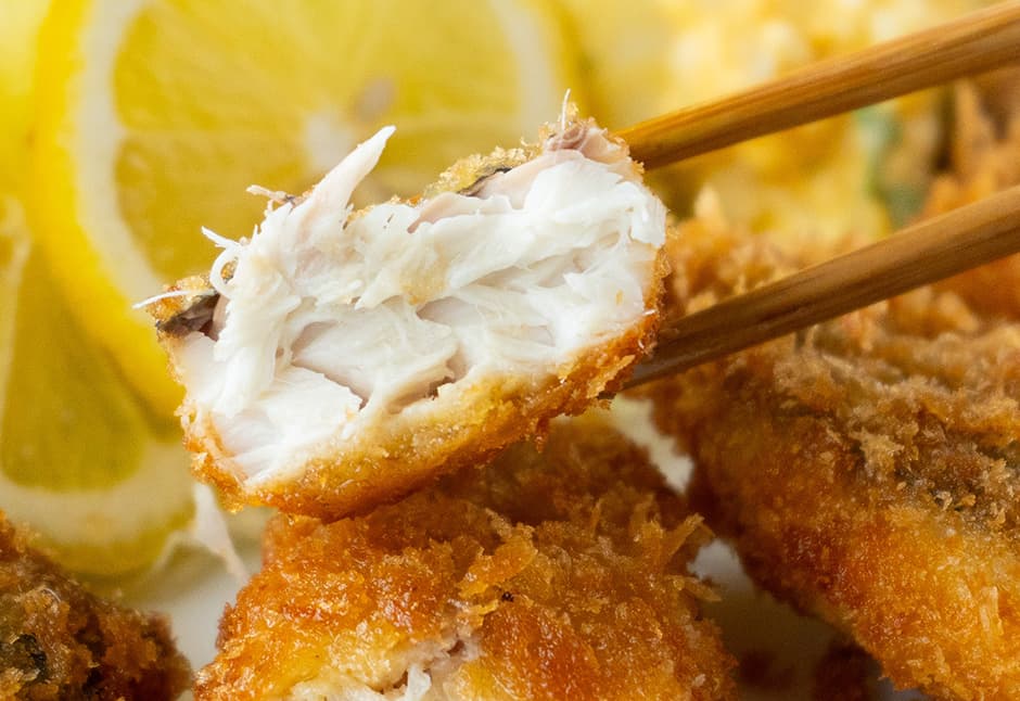 気仙沼産アジフライ