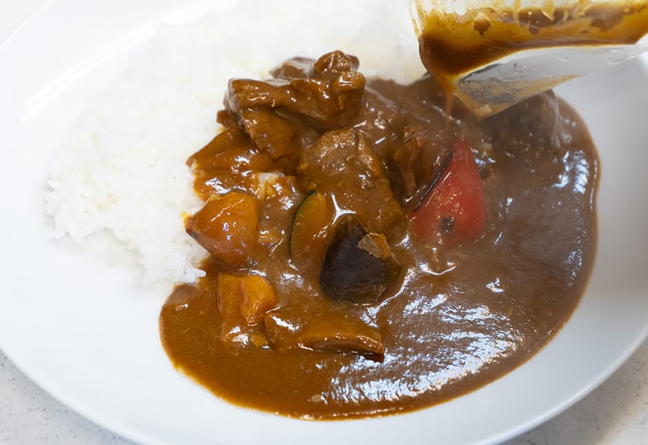 ル・シエルブルーさん夏野菜カレー