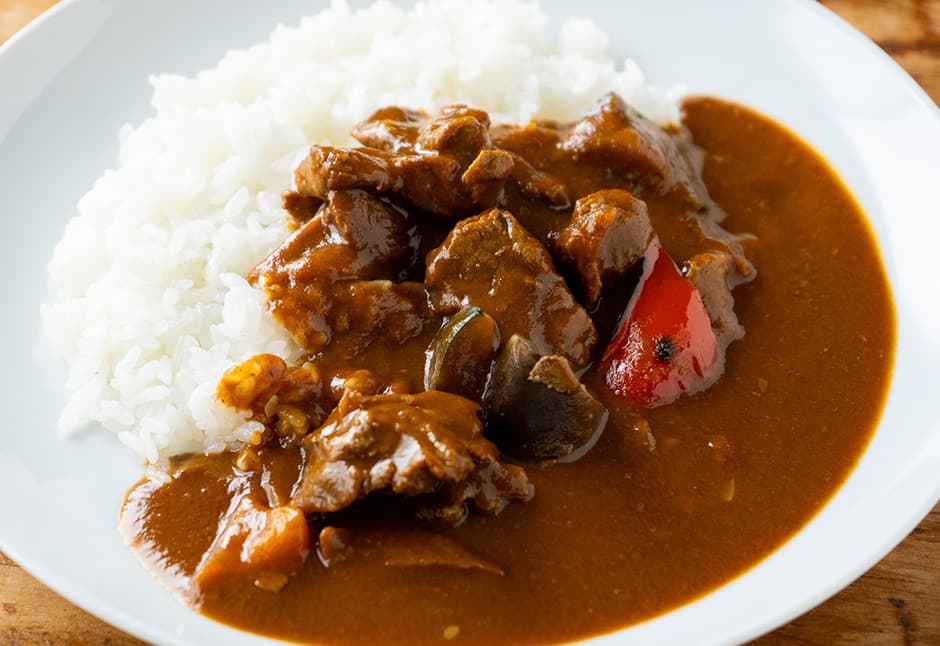 ル・シエルブルーさん夏野菜カレー