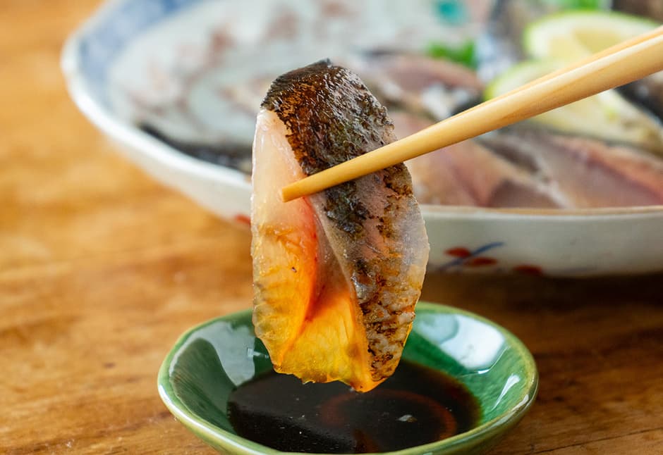 気仙沼産　炙りさんま刺身