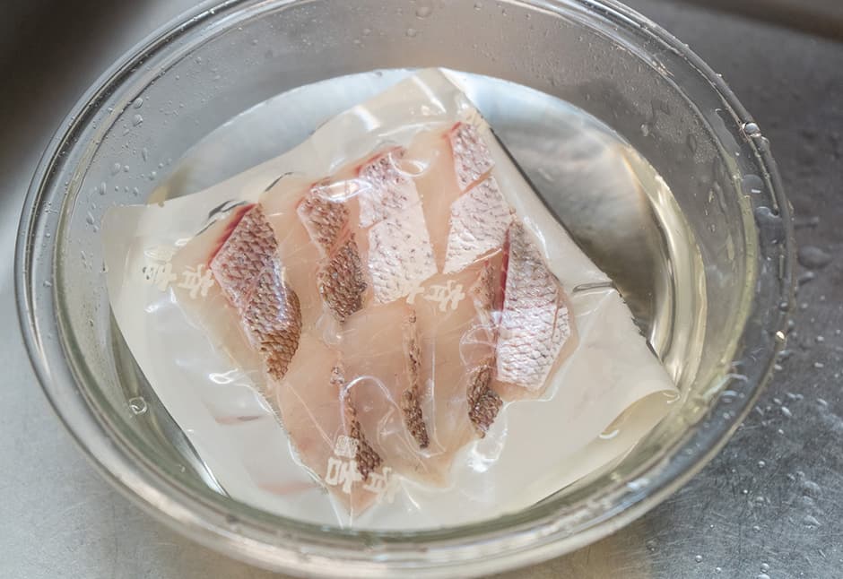 天然真鯛　湯霜づくり