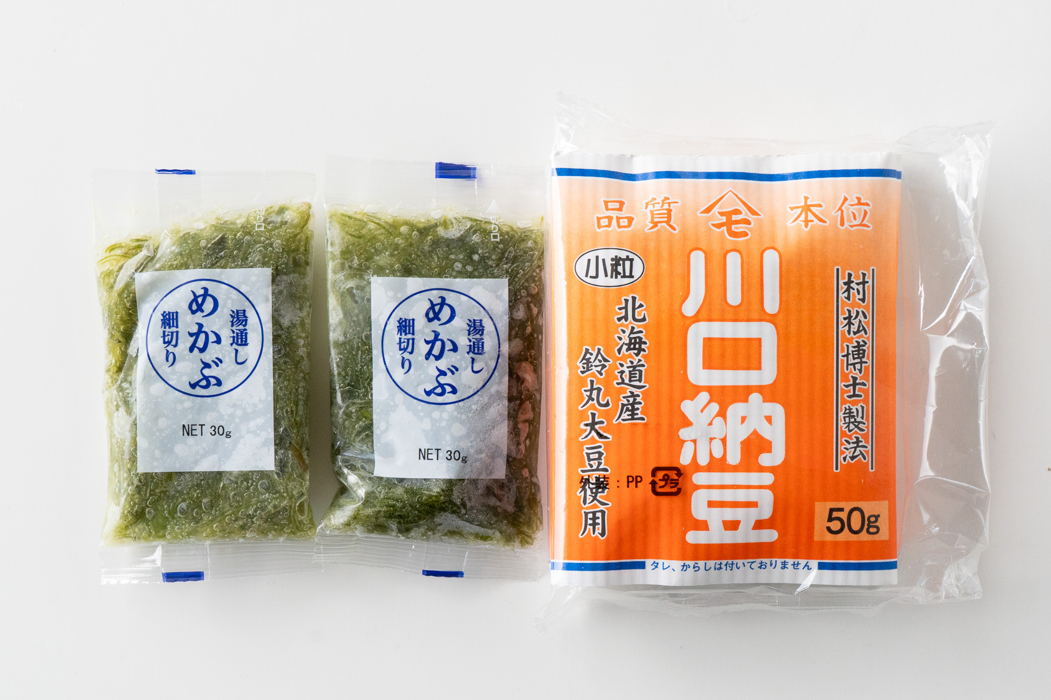 めかぶ・納豆セット（めかぶ２ｐ・納豆２ｐ）