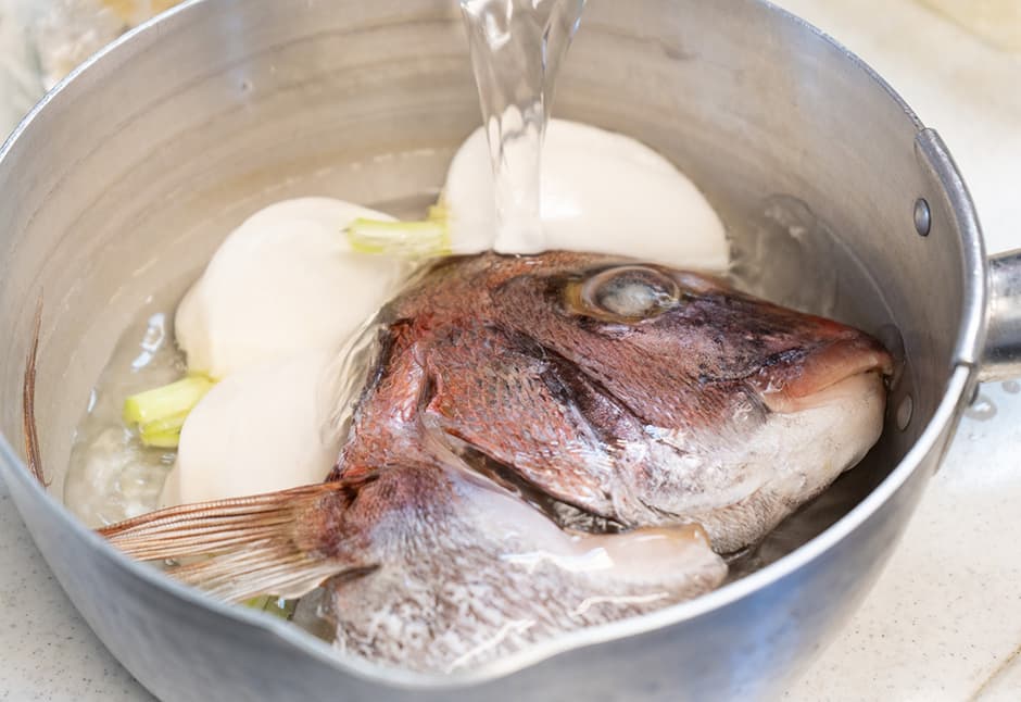 天然真鯛のかぶと