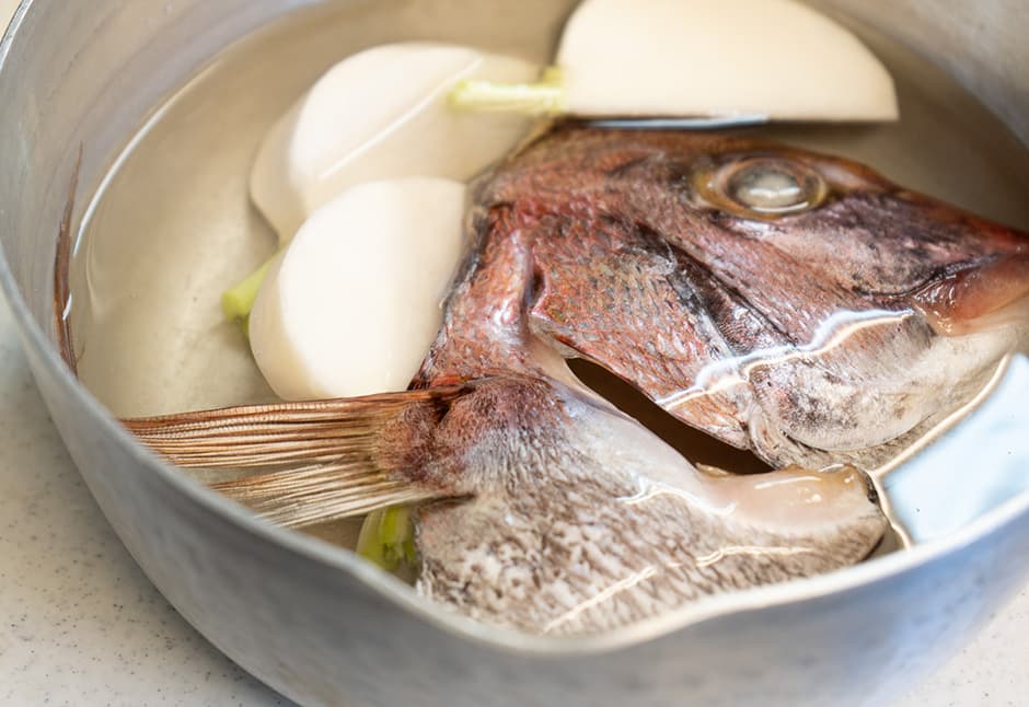 天然真鯛のかぶと