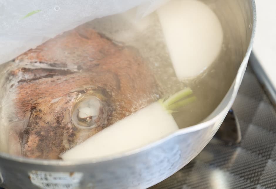 天然真鯛のかぶと