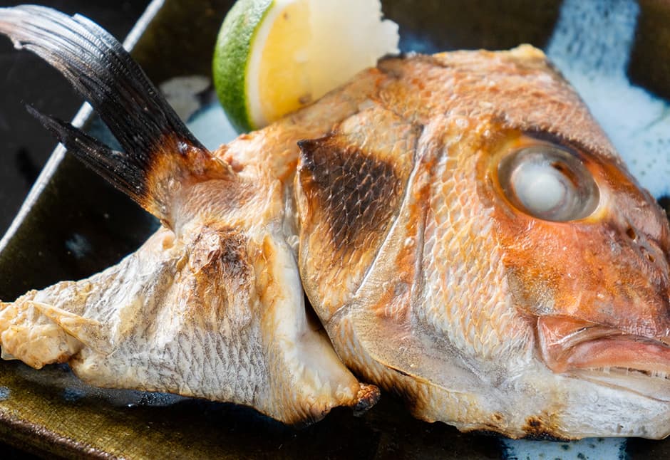 天然真鯛のかぶと