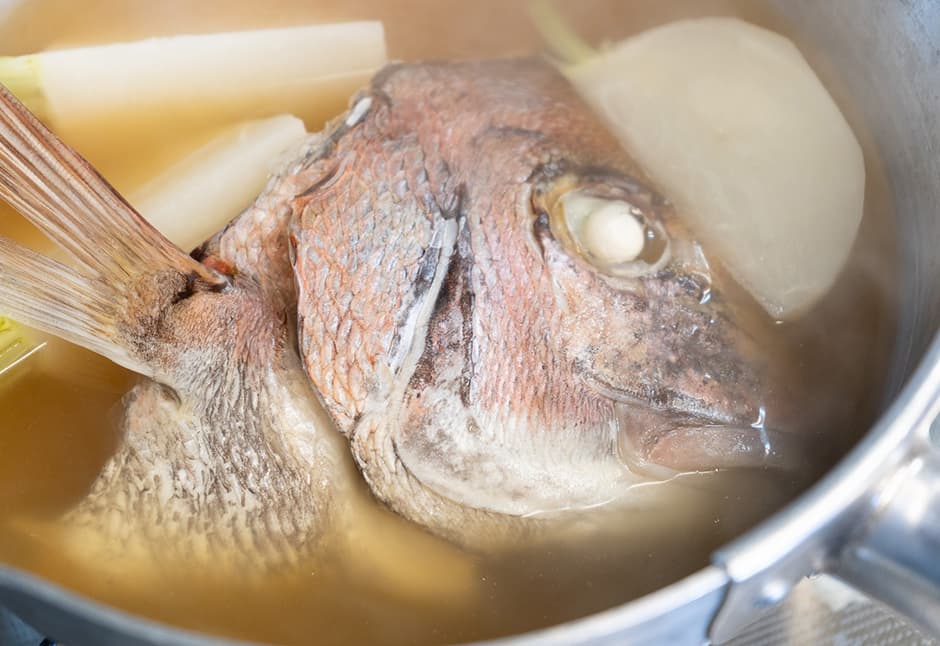 天然真鯛のかぶと