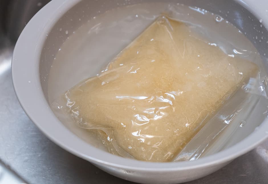 蟹しんじょう湯葉包み（４ケ）とだしセット