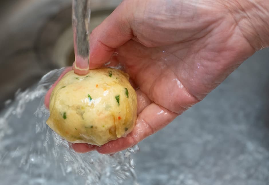 蟹しんじょう湯葉包み（４ケ）とだしセット