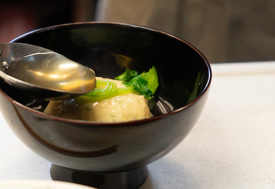 蟹しんじょう湯葉包み（４ケ）とだしセット