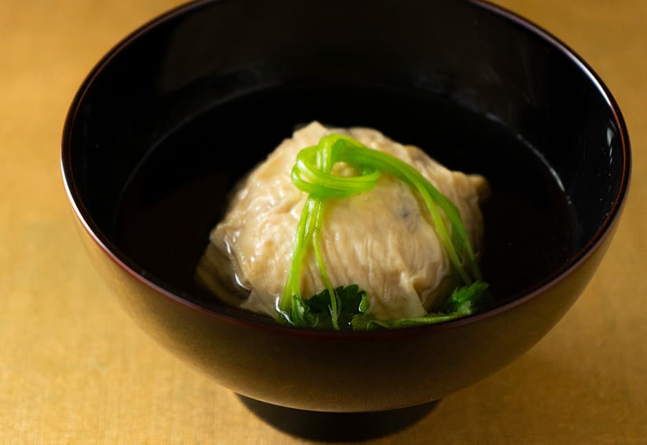 海老しんじょう湯葉包み（４ケ）とだしセット