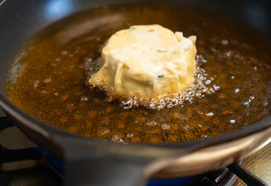 蟹しんじょう湯葉包み（４ケ）とだしセット