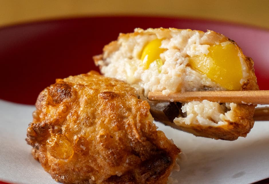 海老しんじょう湯葉包み（４ケ）とだしセット