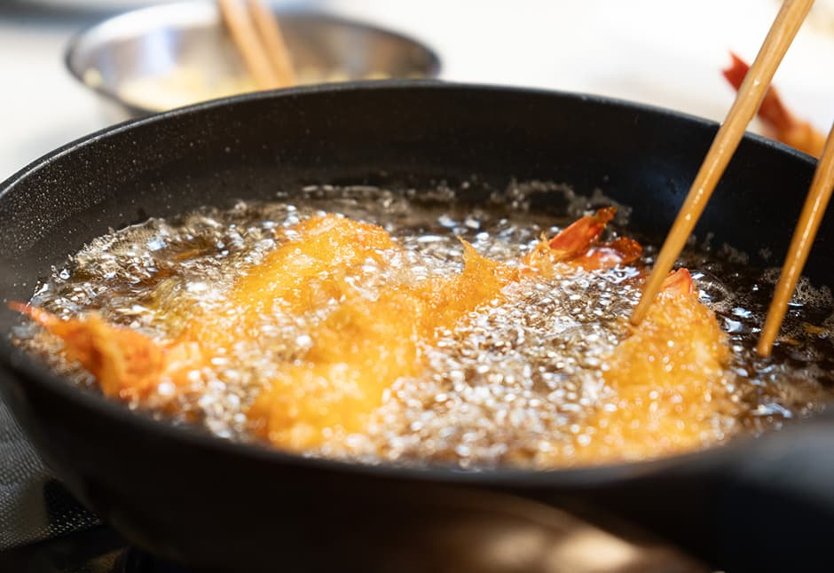 新しくなった海老フライ