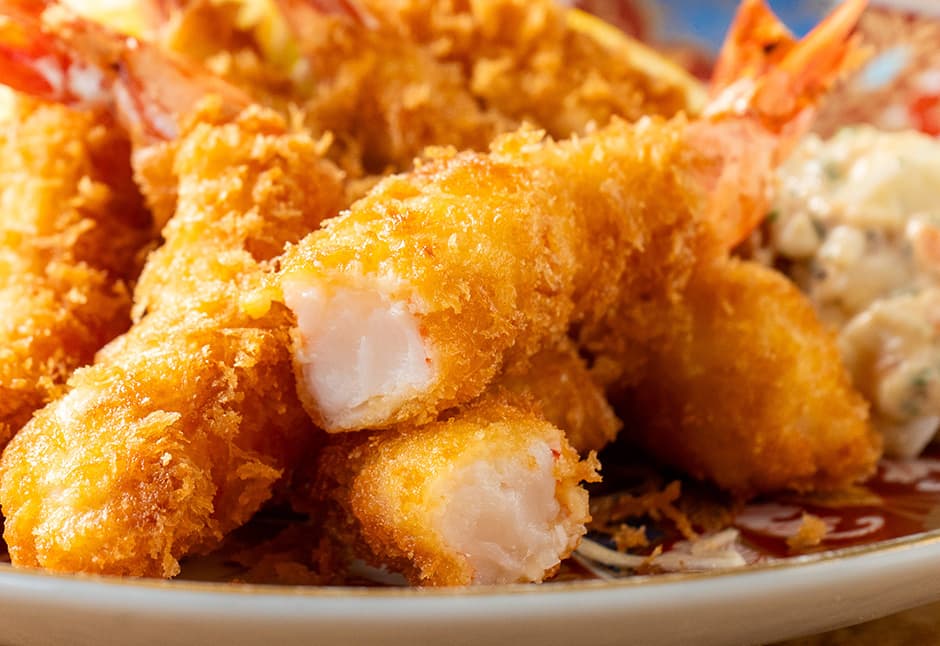 新しくなった海老フライ