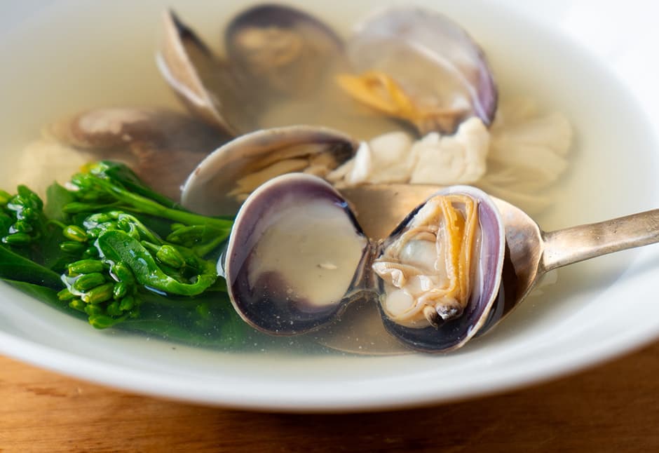 あさりと鶏ささみのスープ
