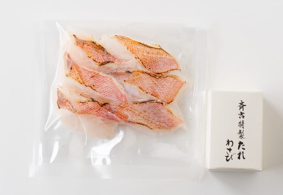 炙りかさご(のどぐろ）のお刺身