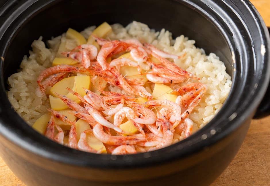 さくら海老と筍の炊き込みご飯