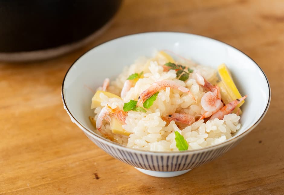 さくら海老と筍の炊き込みご飯