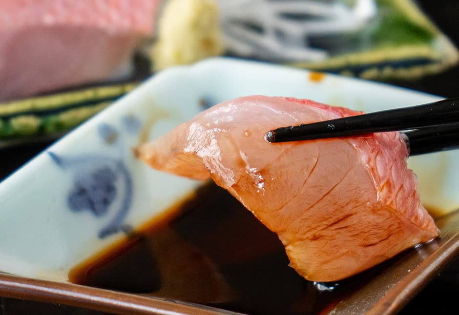 金目鯛湯霜造り