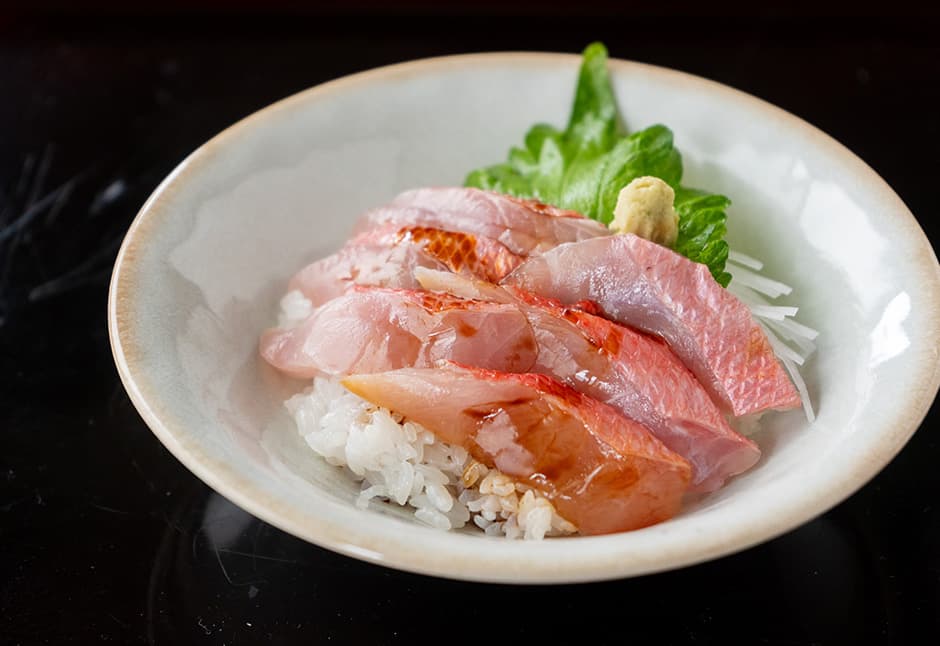 金目鯛湯霜造り