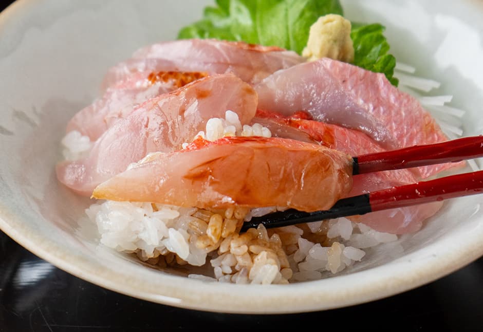 金目鯛湯霜造り