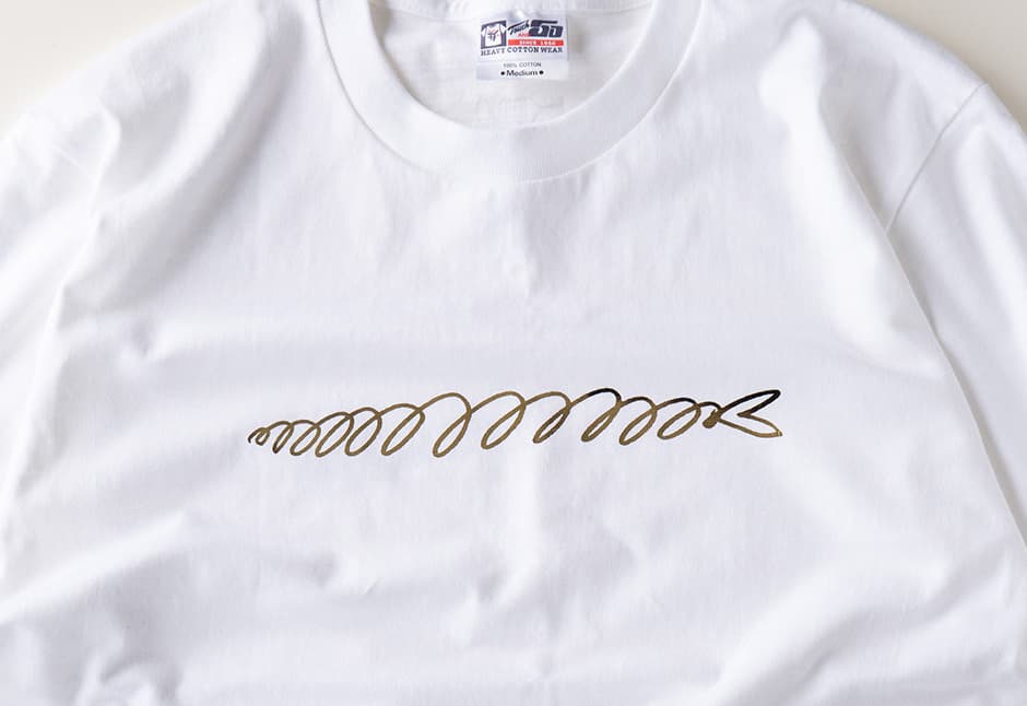 金のさんまTシャツ白