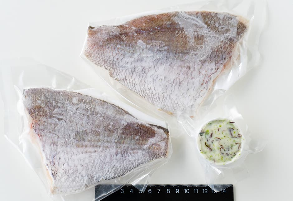 真鯛のムニエル自家製海藻バター