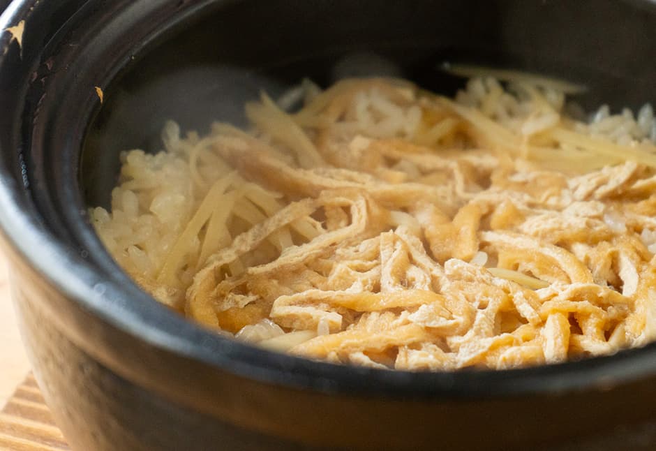 新生姜と油揚げの炊き込みご飯（１合）