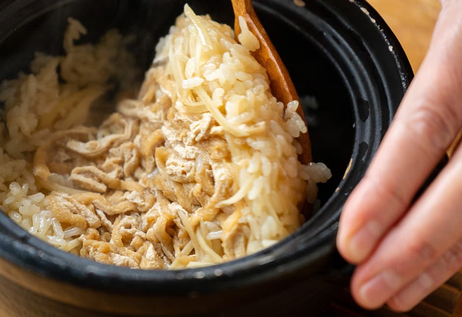 新生姜と油揚げの炊き込みご飯（１合）