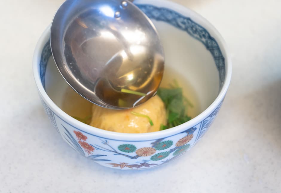 新しくなった海老しんじょう湯葉つつみ