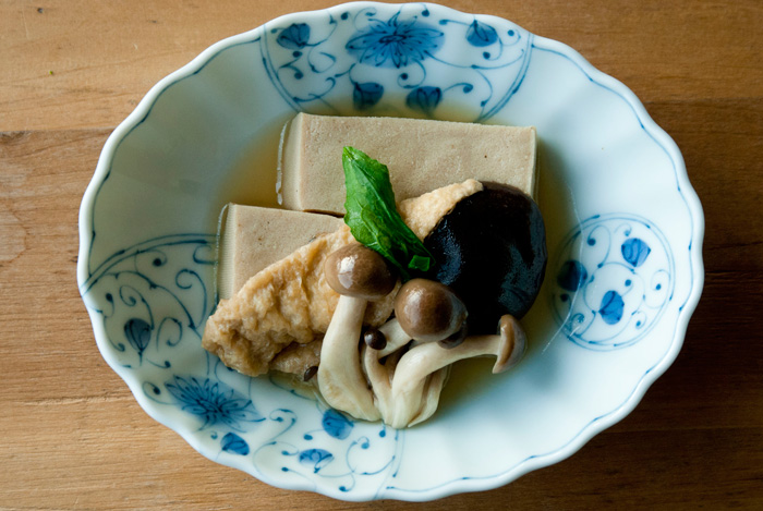 高野豆腐ときのこ煮