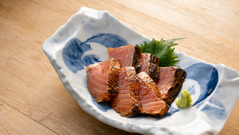 炙りサーモン漬け丼