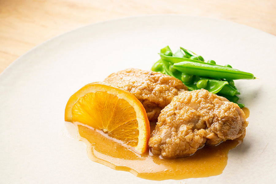 いわい鶏オレンジ照り煮