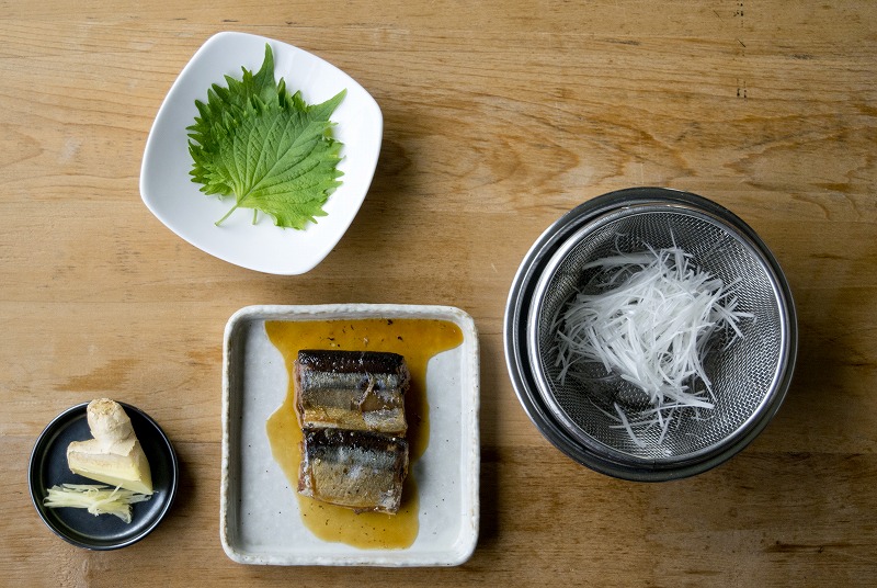 金のさんま薬味ごはん1