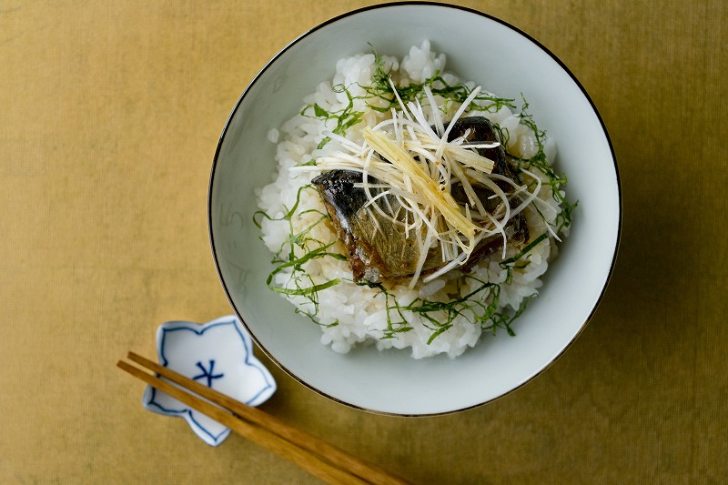 金のさんま薬味ごはん2