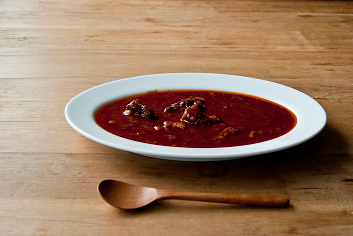 短角牛の濃厚トマトスープ