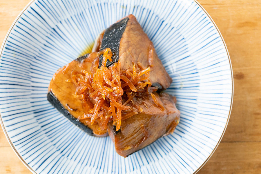 たっぷり生姜かつお煮