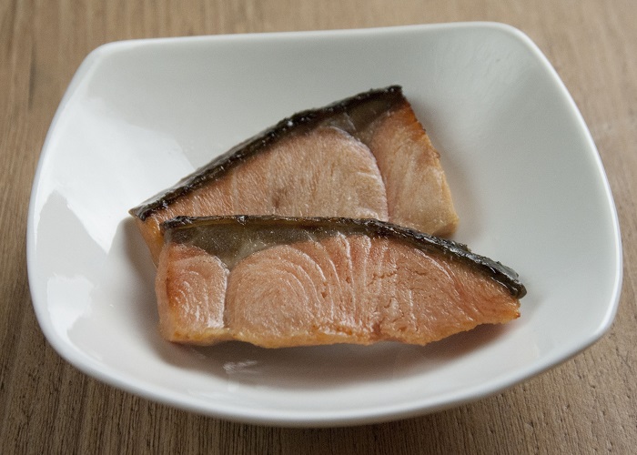 秋鮭の味噌漬け焼き